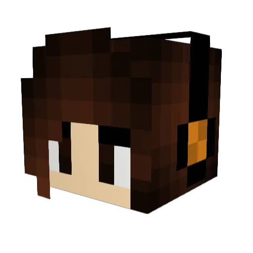 EpicGeekster Minecraft avatar head, 3D render