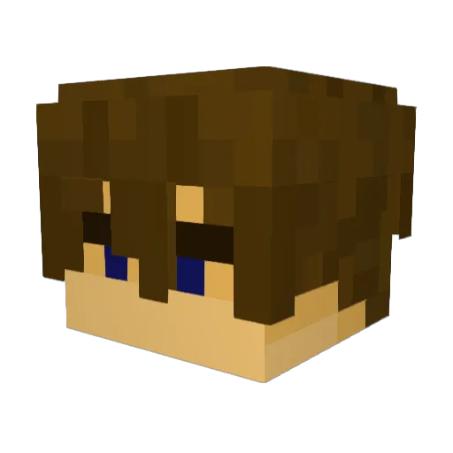 EpicHugge Minecraft avatar head, 3D render