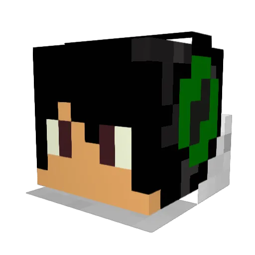 EpicImmagrant Minecraft avatar head, 3D render