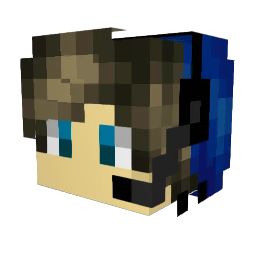 EpicIronArmor Minecraft avatar head, 3D render