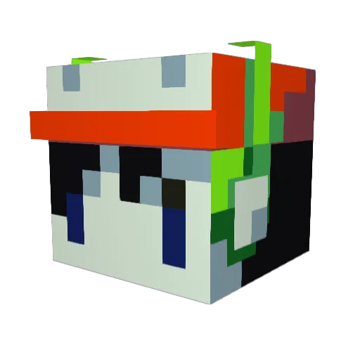 EpicIsacGaming Minecraft avatar head, 3D render