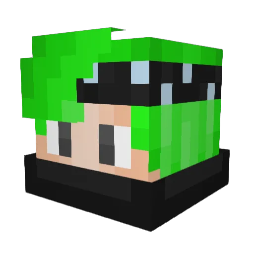 EpicJames2010 Minecraft avatar head, 3D render