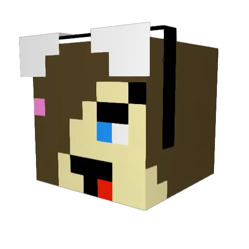 EpicJoLo Minecraft avatar head, 3D render