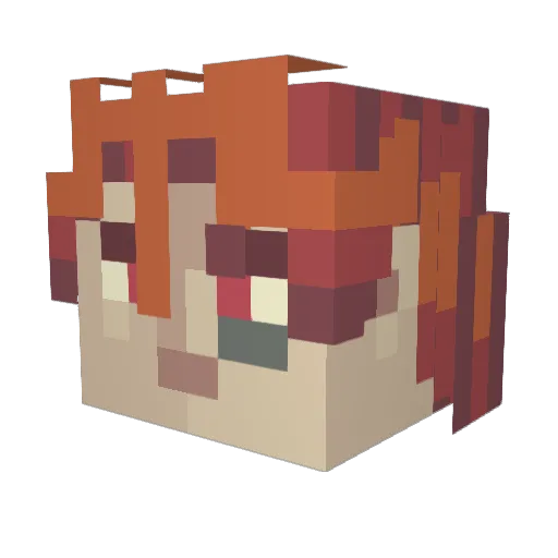 EpicJuan11 Minecraft avatar head, 3D render