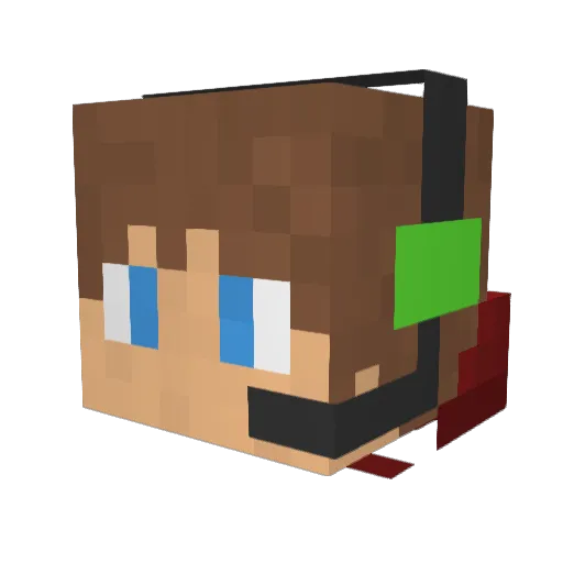 EpicLawrence Minecraft avatar head, 3D render