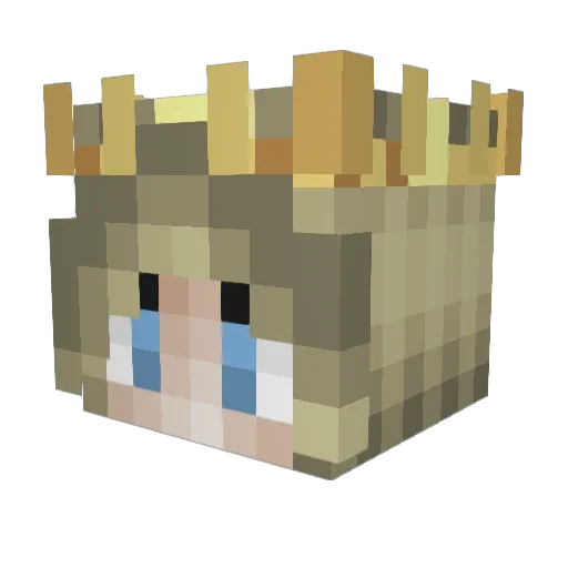 EpicLittleCloud Minecraft avatar head, 3D render
