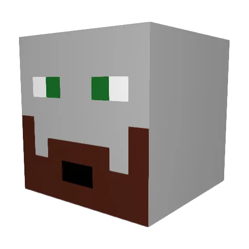 EpicLizard54 Minecraft avatar head, 3D render