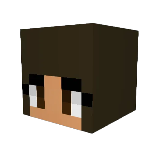 EpicMC30 Minecraft avatar head, 3D render