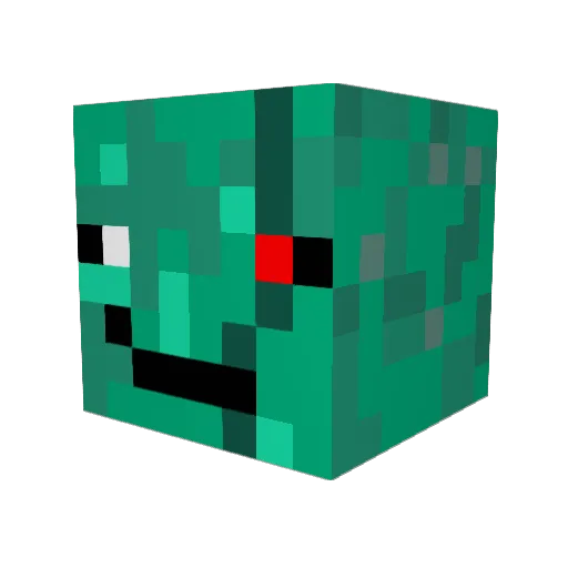 EpicMacaw Minecraft avatar head, 3D render