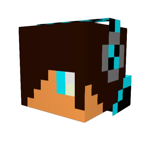 EpicMan69 Minecraft avatar head, 3D render