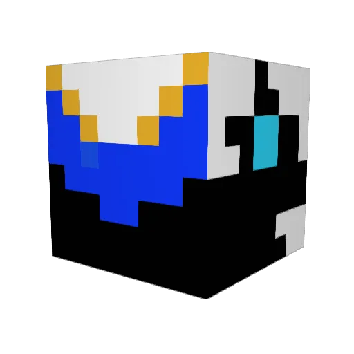 EpicNinjaMaster Minecraft avatar head, 3D render