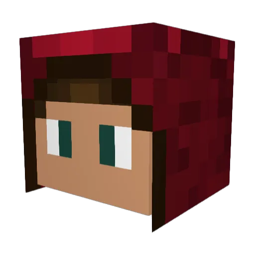 EpicOfficer Minecraft avatar head, 3D render