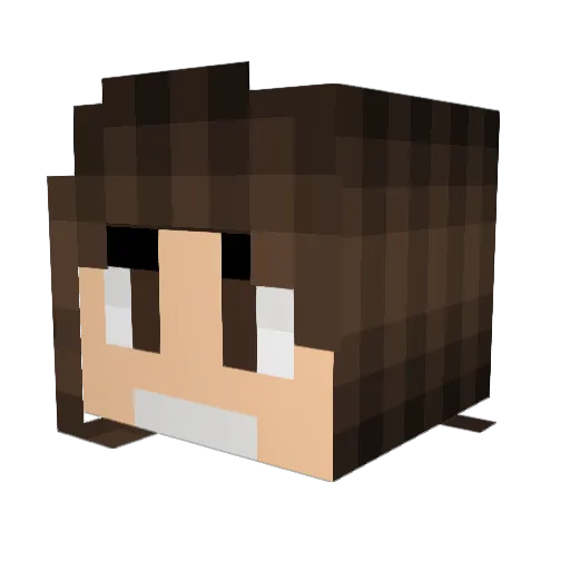EpicOnyx Minecraft avatar head, 3D render