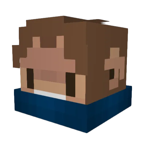 EpicOrangutan73 Minecraft avatar head, 3D render