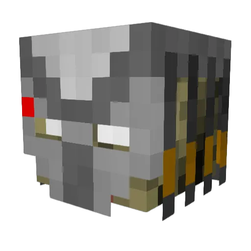 EpicPigeon Minecraft avatar head, 3D render