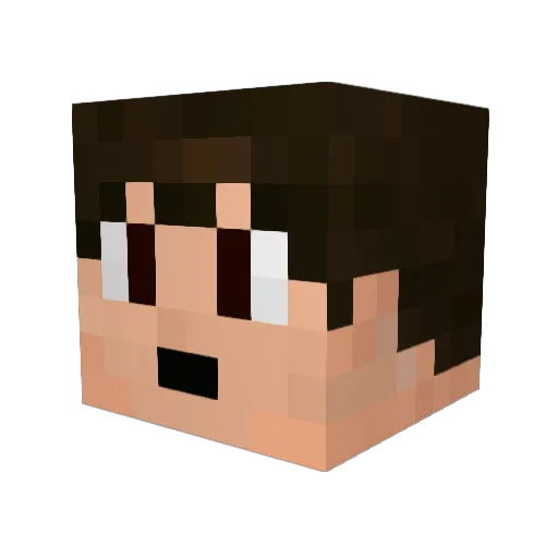 EpicPuke02 Minecraft avatar head, 3D render