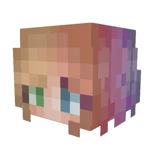 EpicRaider02 Minecraft avatar head, 3D render