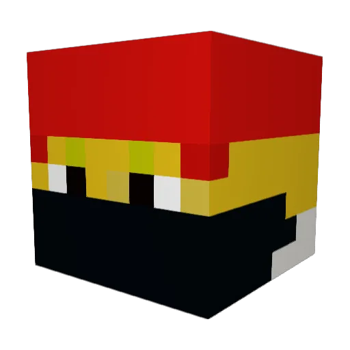EpicRaindrop556 Minecraft avatar head, 3D render