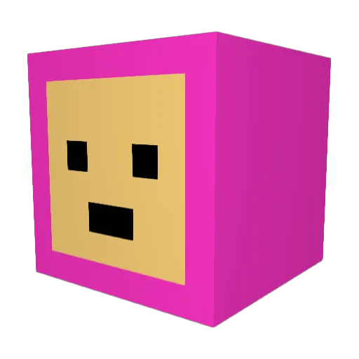 EpicRhys Minecraft avatar head, 3D render