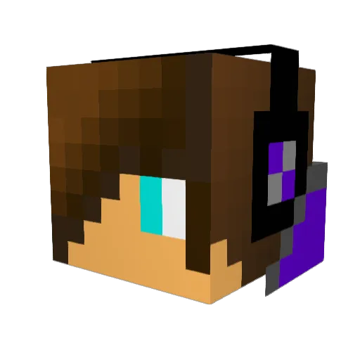 EpicRish12341 Minecraft avatar head, 3D render