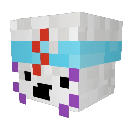 EpicSammi Minecraft avatar head, 3D render