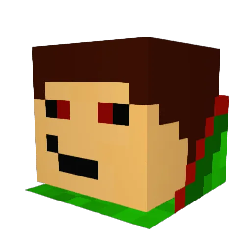 EpicSho0T Minecraft avatar head, 3D render
