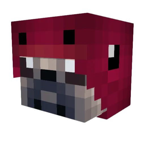 EpicTubs Minecraft avatar head, 3D render
