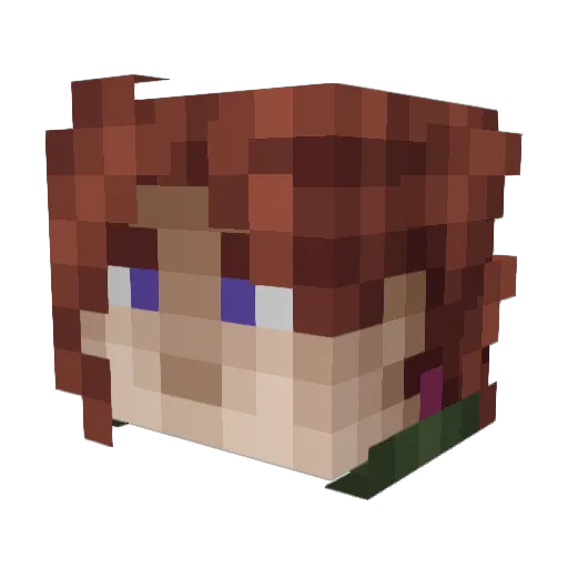 EpicVivy Minecraft avatar head, 3D render