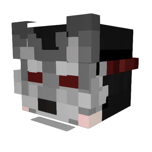 EpicWolves Minecraft avatar head, 3D render