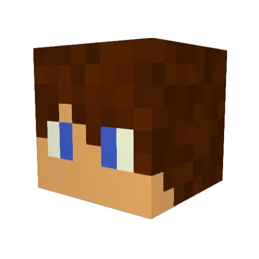 EpicWord2002 Minecraft avatar head, 3D render
