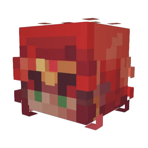 EpicWumpus Minecraft avatar head, 3D render
