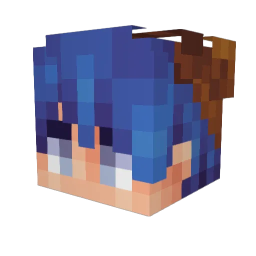 Epic_Cows Minecraft avatar head, 3D render