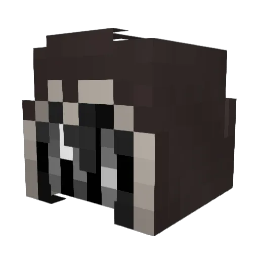 EpicalNerd Minecraft avatar head, 3D render