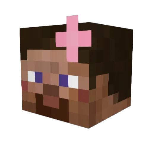 Epicanth Minecraft avatar head, 3D render