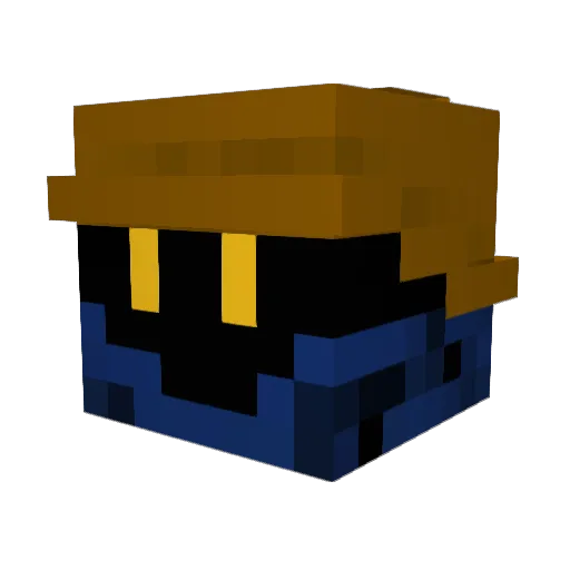 Epicbdude Minecraft avatar head, 3D render