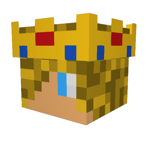Epicdudedagger Minecraft avatar head, 3D render