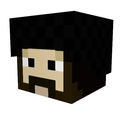 Epicei Minecraft avatar head, 3D render