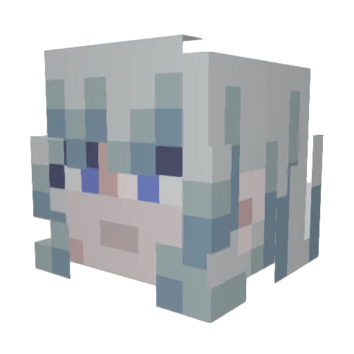Epicerer Minecraft avatar head, 3D render