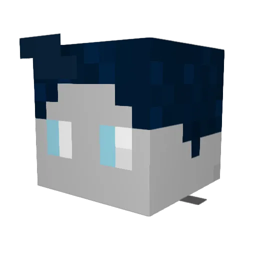 Epicfabi3D Minecraft avatar head, 3D render