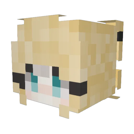 Epicfrostycraft Minecraft avatar head, 3D render