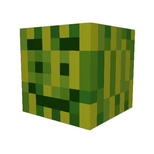 Epichad1 Minecraft avatar head, 3D render