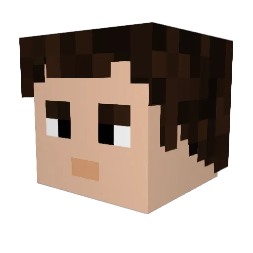 Epicioptek Minecraft avatar head, 3D render