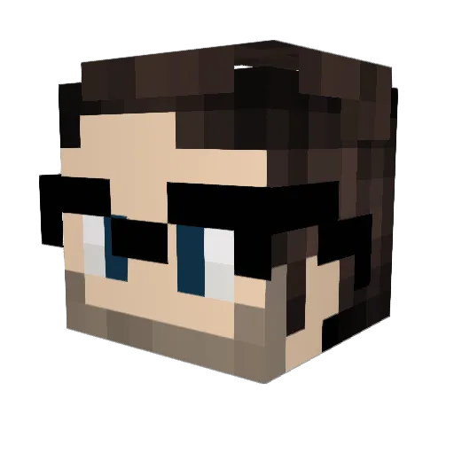 Epick_guy Minecraft avatar head, 3D render