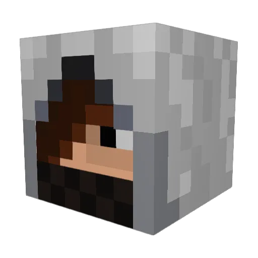 Epicman6789 Minecraft avatar head, 3D render
