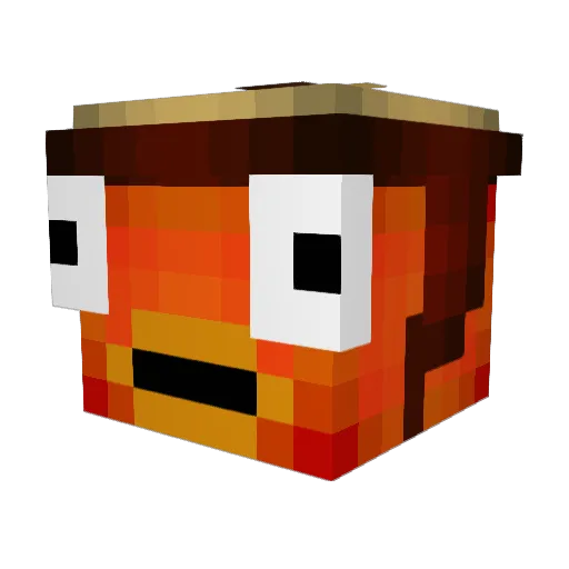 Epicneopug Minecraft avatar head, 3D render