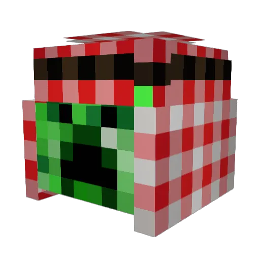 EpicnessGuys Minecraft avatar head, 3D render