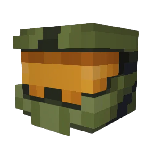 Epicnilescrane Minecraft avatar head, 3D render