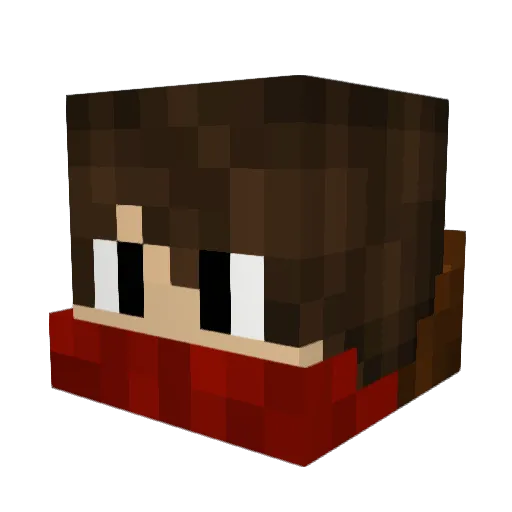 Epicninjow Minecraft avatar head, 3D render
