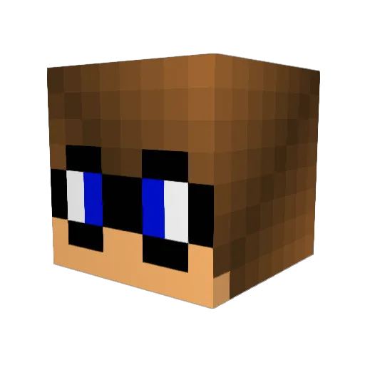 Epicy Minecraft avatar head, 3D render