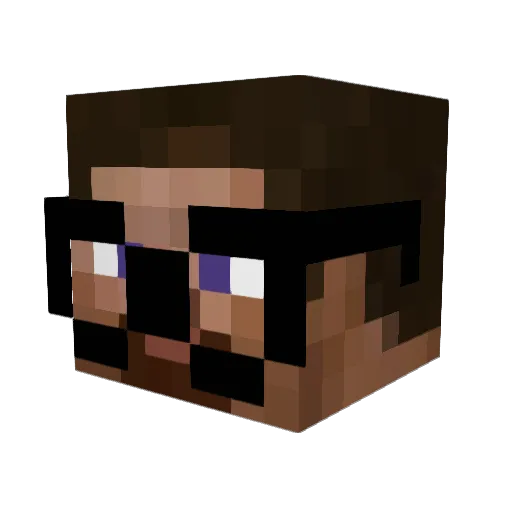 Epicyayo Minecraft avatar head, 3D render